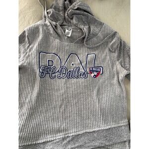 FC Dallas Hoodie Gray‎ Layered Look Long Sleeve Football Soccer Pullover